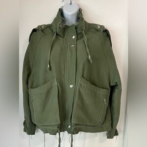 BLANK NYC Utility Bomber Jacket S NEW!